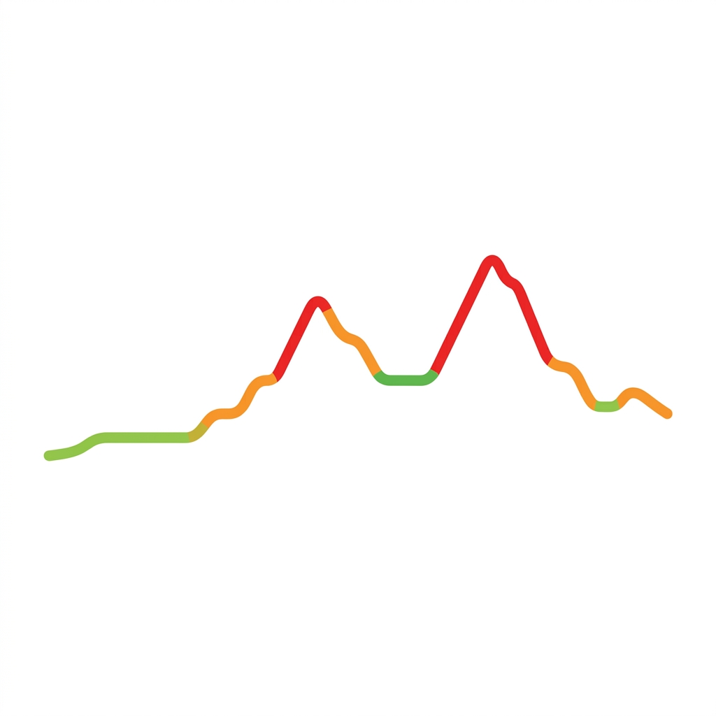 Visualization of Terrain Gradient Analysis and Slope Distribution